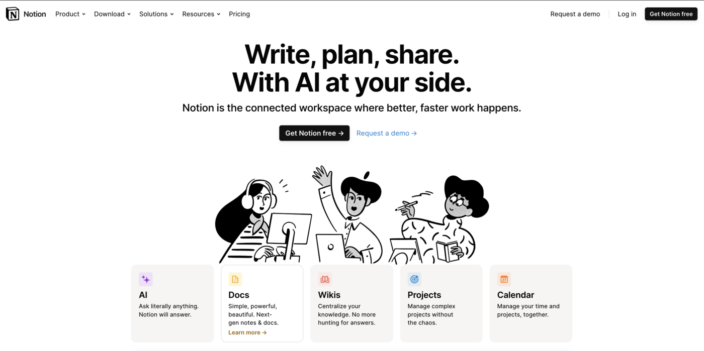 Notion screengrab