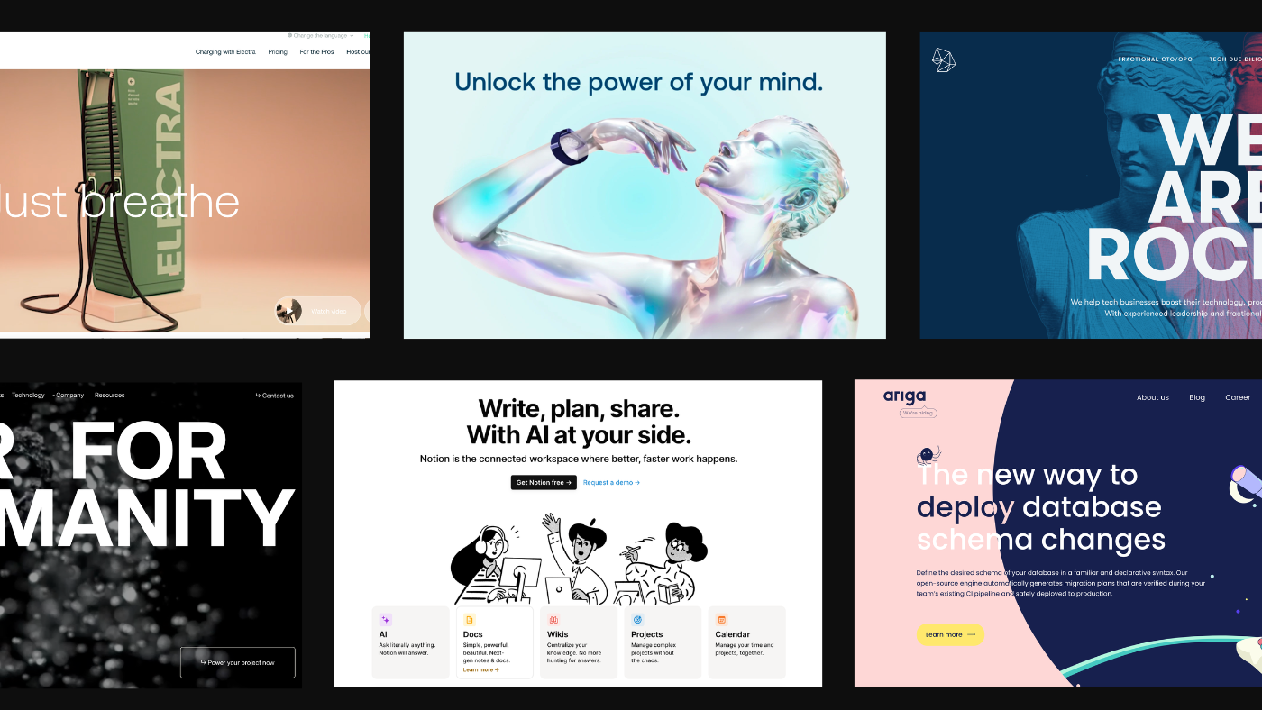 Technology Website Design Examples